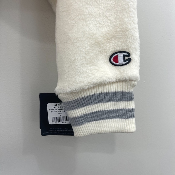 Champion Super Fleece Cream Cropped Sweater XS NWT - Picture 5 of 11